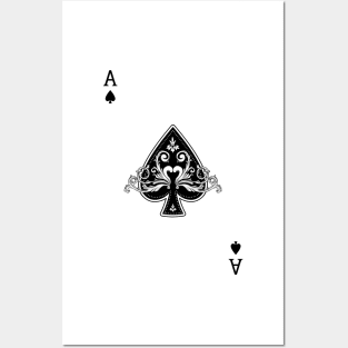 Ace of Spades Vintage Cool Black Posters and Art